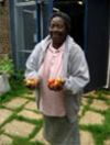 Frances and her tomatoes
