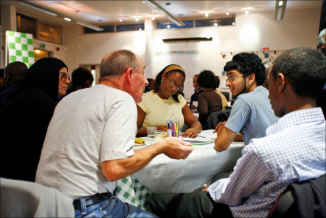 Picture from our very first world cafe in White City!