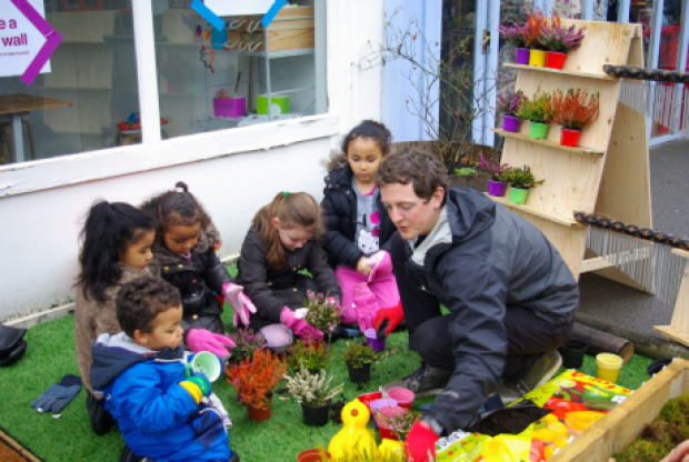 Gardening session with Under 5's